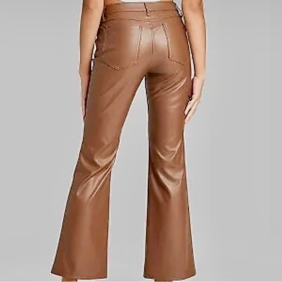 faux leather pants by Wild fable, brown size 12 - Picture 2 of 4